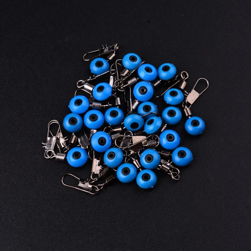 

20pcs/Lot Fishing Float Bobber Stops Space Beans Swivel Connectors Sea Fishing Saltwater Metal Plastic Tools Accessories
