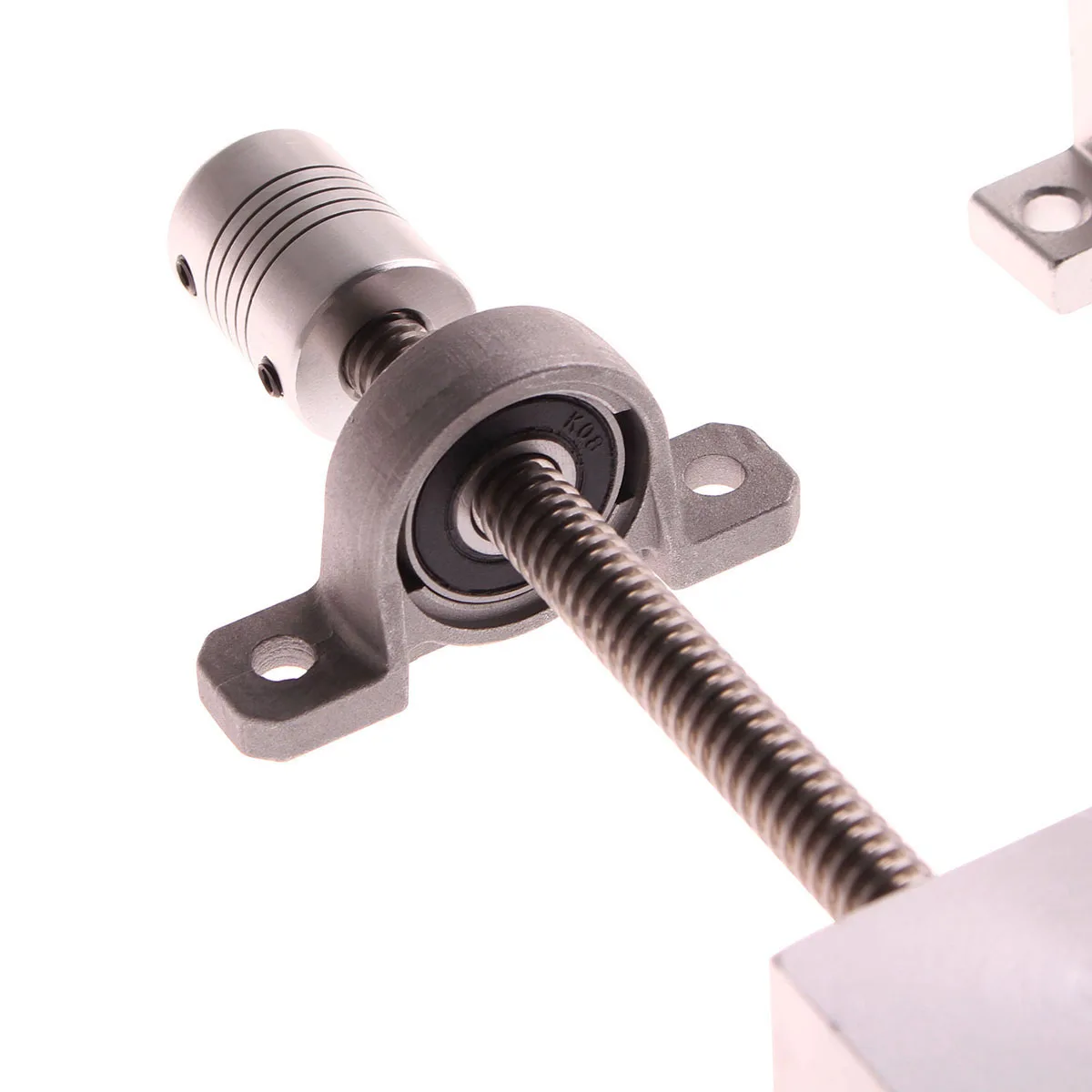 t8 lead screw optical axis od8mm 3d printer guide rail partskp08 bearing bracket housing mounting bracketcoupler d19l25 sk8 free global shipping