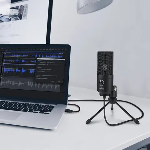 Fifine Metal USB Конденсаторный Микрофон Video-K669