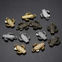 10pcs 1520mm alloy cactus charms three color metal zinc fit jewelry medical plant pendant charms makings supplies wholesale