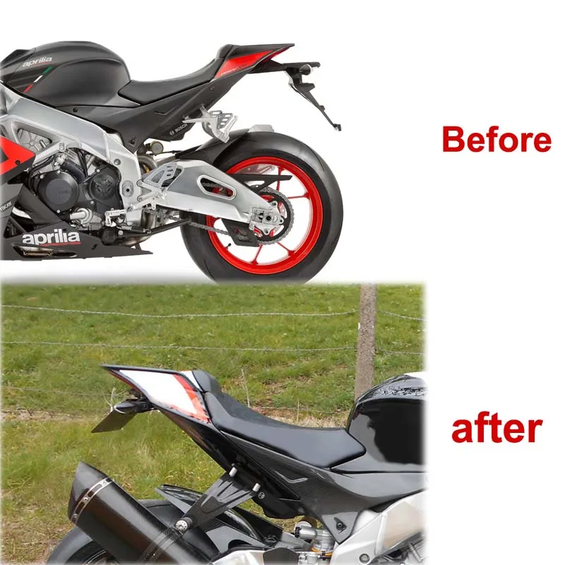 Подходят для Aprilia RSV4 2009 2020 Tuono RS4 125 50 2011 держатель номерного знака задний хвостовой