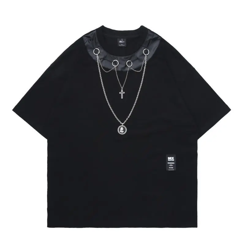 

Hip Hop Streetwear Black T Shirt 2021 Men Creative T-Shirt Harajuku Cotton Casual Short Sleeve Tops Tees Oversize WQ414