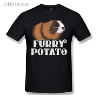 lidu furry potato guinea pig funny gift idea t shirts women mans t shirt cotton summer tshirts short sleeve graphics tee tops