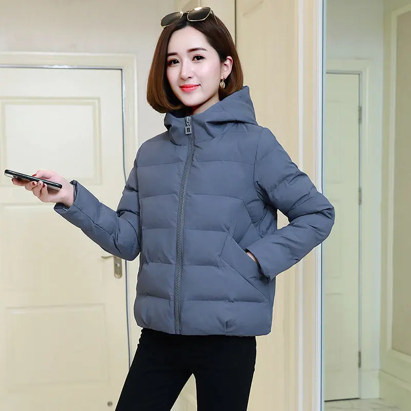 

Clearance off season winter down cotton padded jacket women's short cotton padded jacket Korean Slim small cotton padded jacket