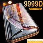 Закаленное стекло 9999D для iPhone 12 Pro Max, защитная пленка для экрана iPhone 12 Mini, 6s, 7, 8 Plus, XR, XS, 11 Pro, защитное стекло