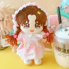 Платье для куклы 20 см, платье для куклы со звездами, розовое платье-пончо с тортом, Набор рождественских подарков