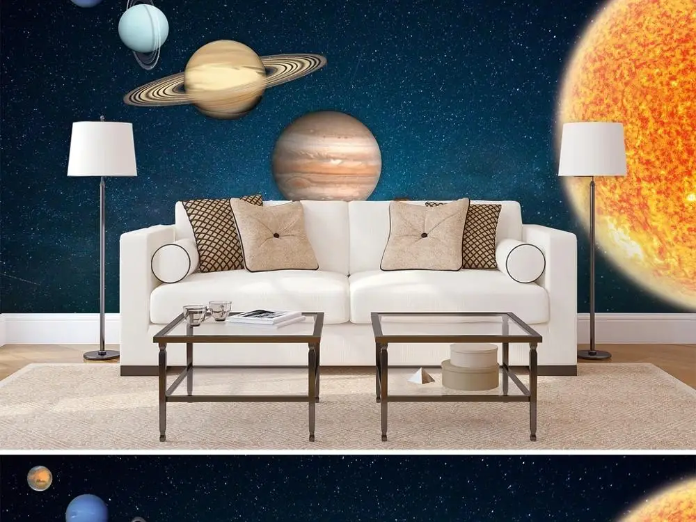 Объемные обои на заказ большие современные креативные с объемным рисунком