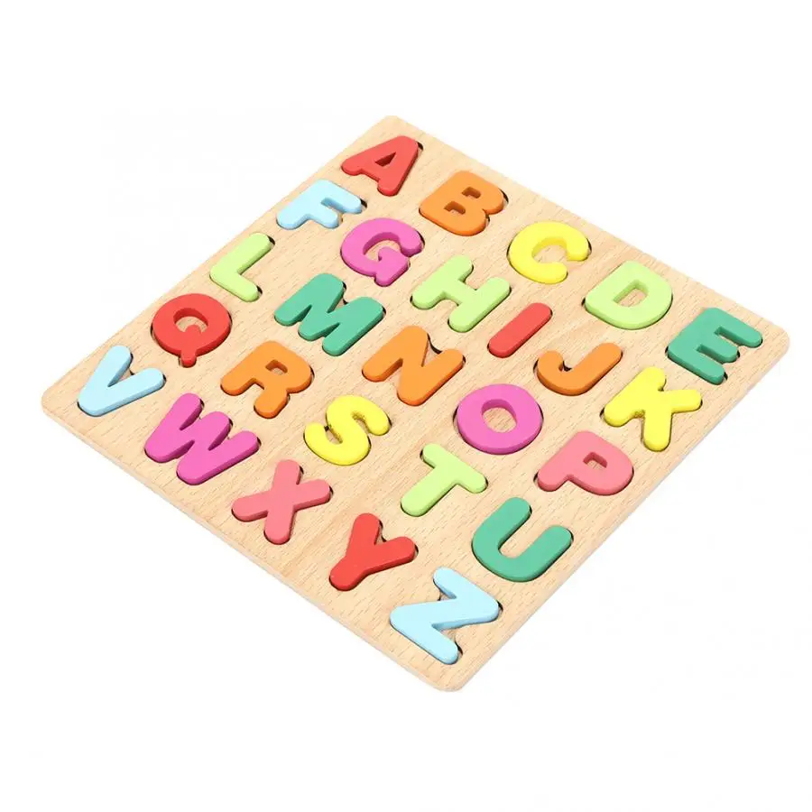 3D головоломка деревянные цифры алфавита игрушки дети обучающий пазл буквы
