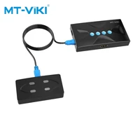 mt viki 4 port kvm switch 4k30hz 4 in 1 out multiple computer usb sharer with controller 4 ports with 4 lines mt hk04