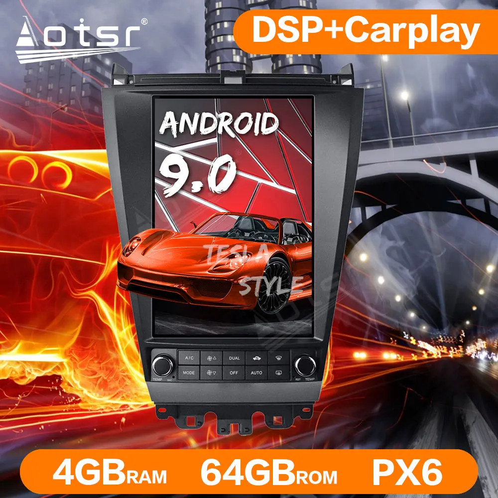 Автомагнитола в стиле Tesla с Android 9 0 64 ГБ GPS навигацией для Honda Accord 7 2003 2007