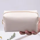 Милая розовая косметичка для девушек, сумочка из искусственной кожи для макияжа, Женская дорожная сумка для хранения в туалете, водонепроницаемый органайзер, чехол для макияжа