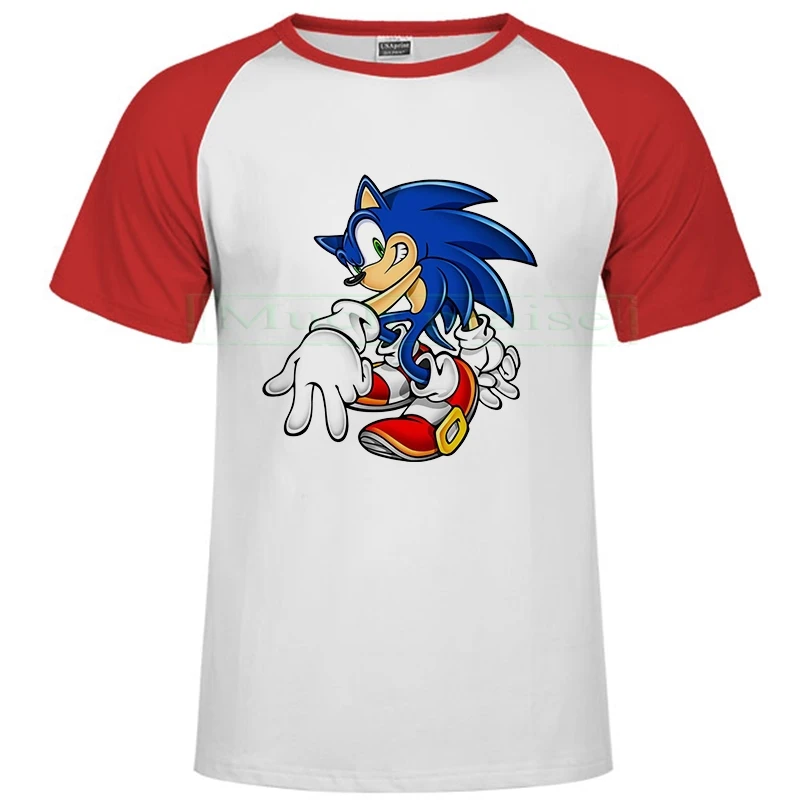 2020 футболка Sonic The Hedgehog для мужчин и женщин летний топ с рисунком Марио цельная