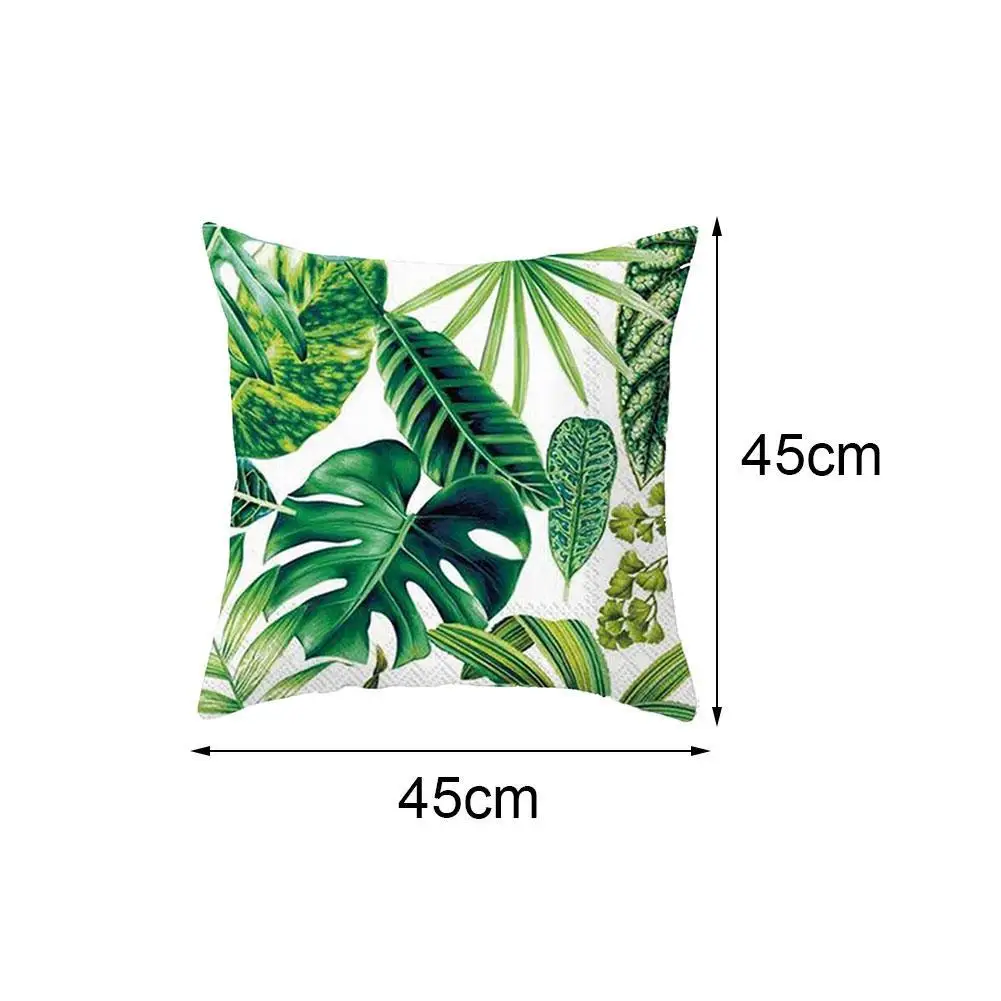 

45*45cm Pillowcase Summer Fresh Mint Green Cushion Pillowcase Cushion Cushion Cover Decorative Sofa Home Cover K9J7
