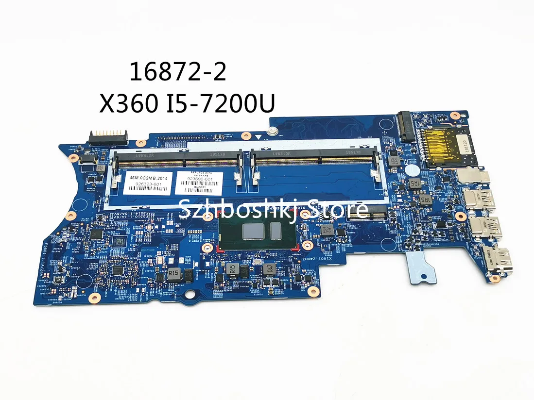 

Материнская плата для ноутбука HP Pavilion X360 14-BA 923690-601 448.0C204.0021 с процессором I5-7200U 923690-001 926323-001