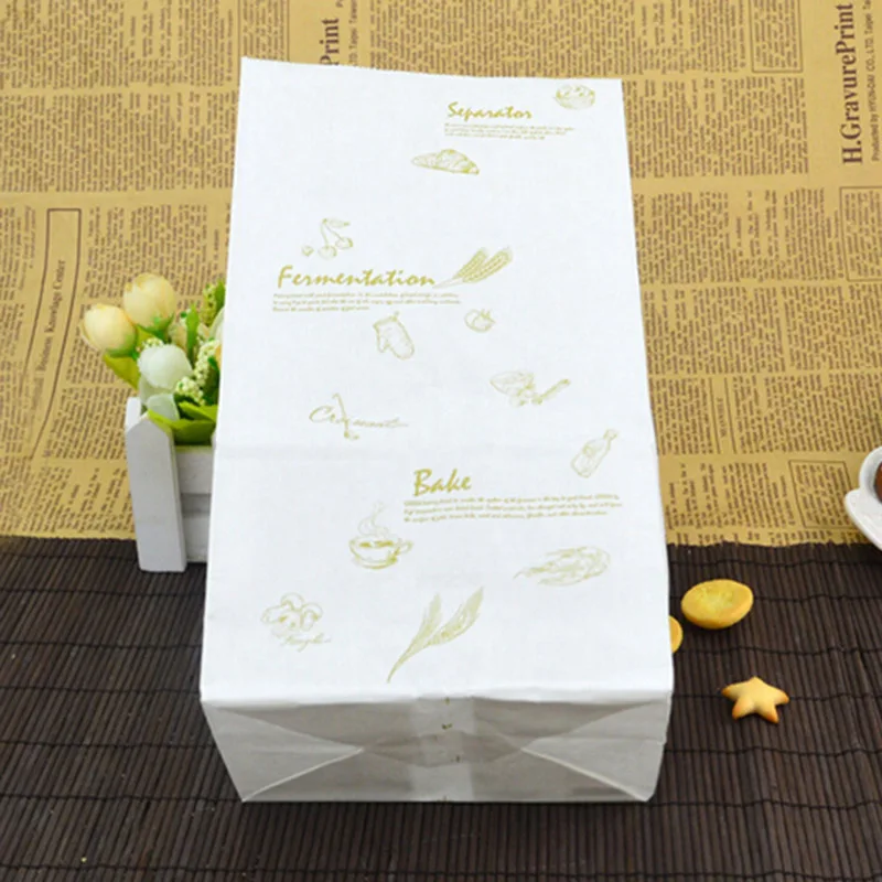 100 шт. коричневый крафт бумаги Бумага сумки нанизанные Еда Ремесло Конфеты снек