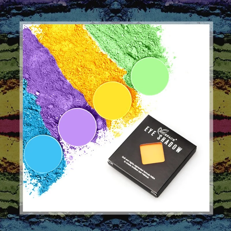 

Single Color Matte Glow Eye Shadow Palette Waterproof Smudge-Proof Long-Lasting Easy To Colors Eyeshadow Body Portray Art Powder