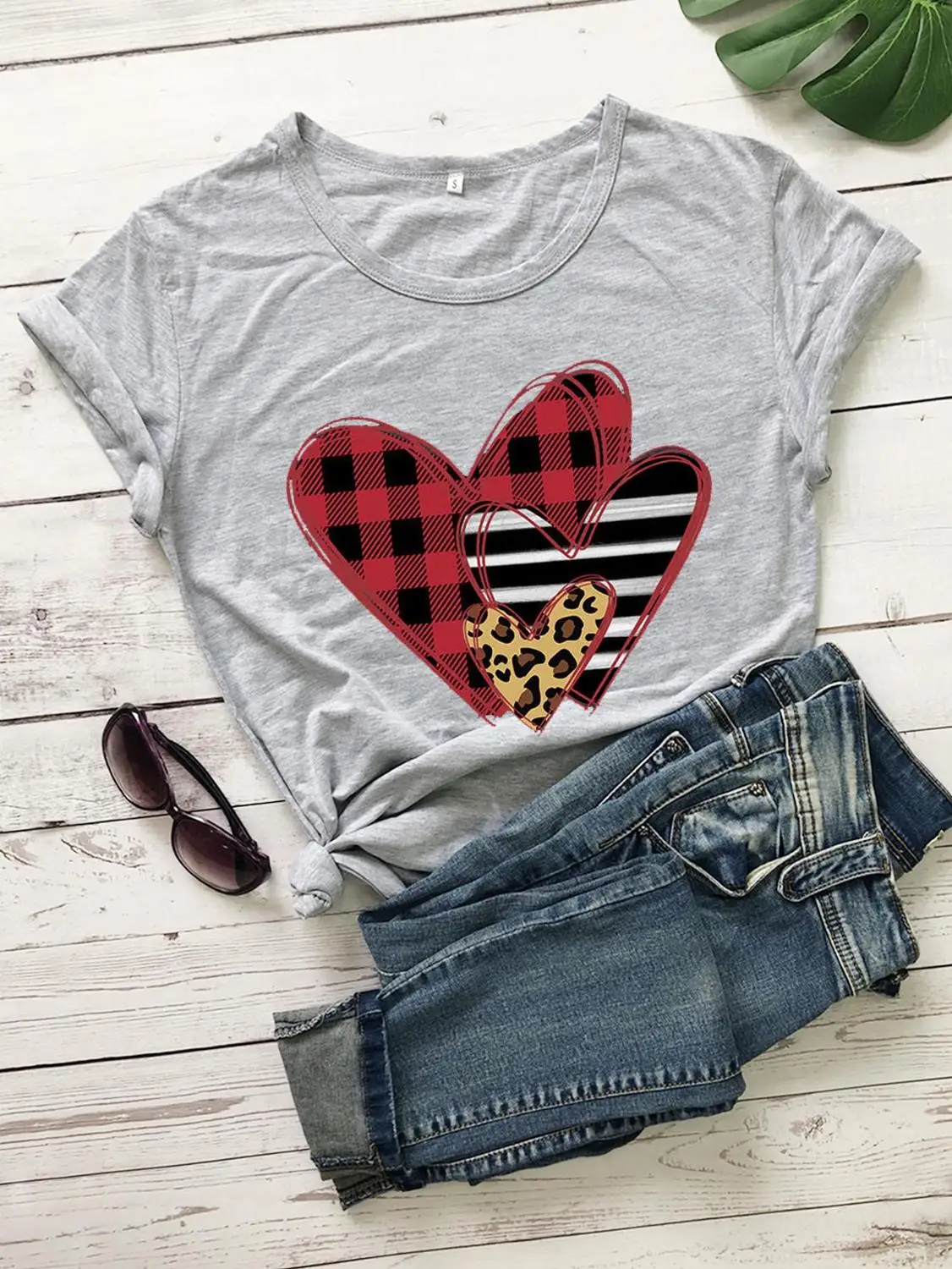 

Heart T-Shirt Valentine's Day pure cotton casual pastel aesthetic camisetas young hipster grunge tumblr vintage tees art tops