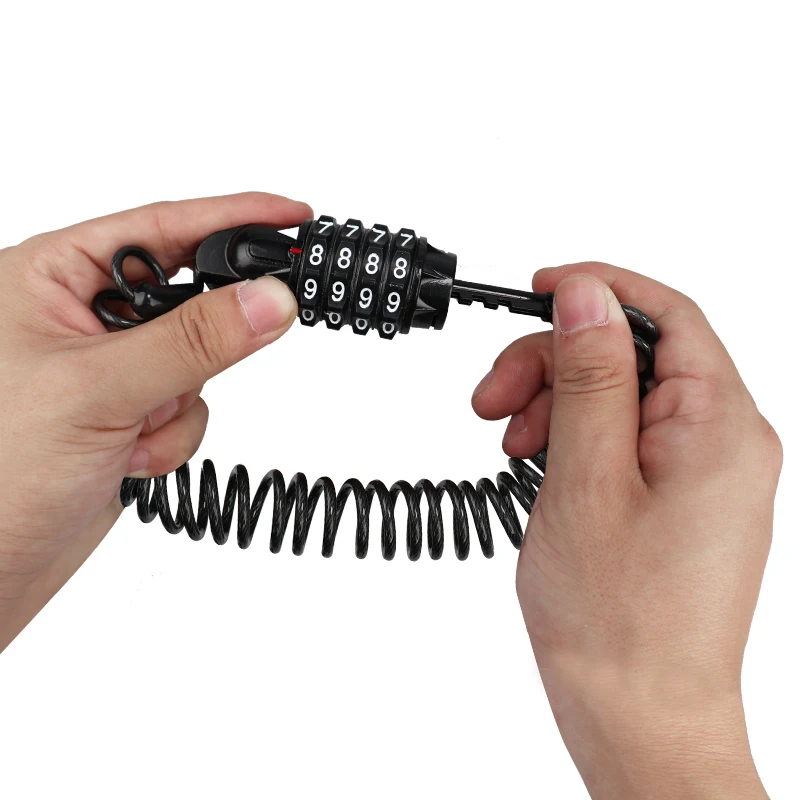 Велосипедный замок Многофункциональный проводной с паролем защита от кражи для