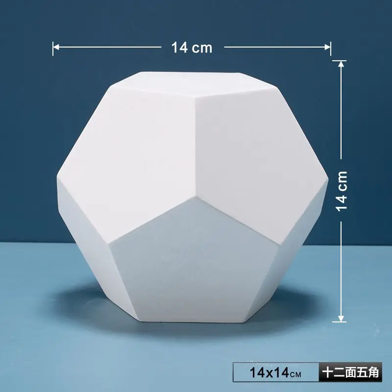 

White Geometry Photography Props Shooting Props Plaster Sketch Shoes Still Life Cube Photography Props