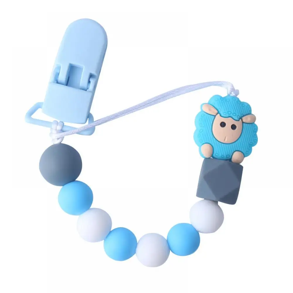 

Baby Soother Silicone Pacifier Chain Baby Supplies Pacifier Clip Lovely Baby Pacifier Clip for Baby Gifts Wholesale BPA Free