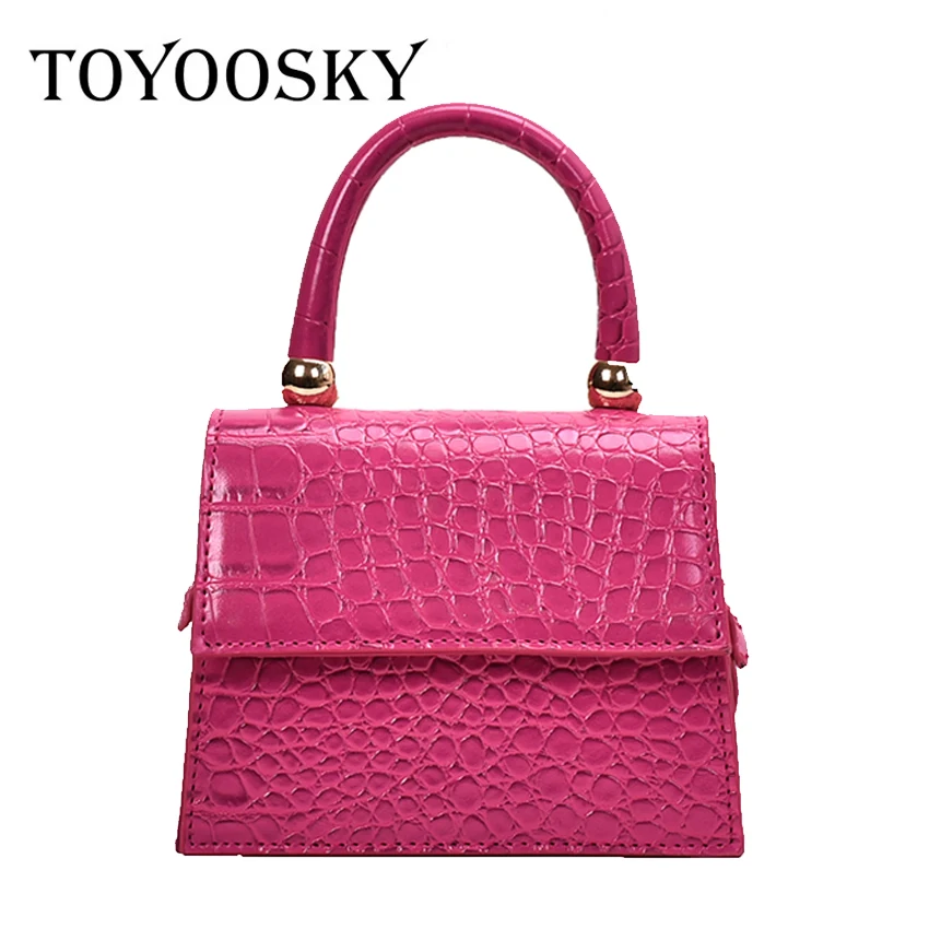 Женская сумка через плечо TOYOOSKY с узором под крокодила|Сумки ручками| |