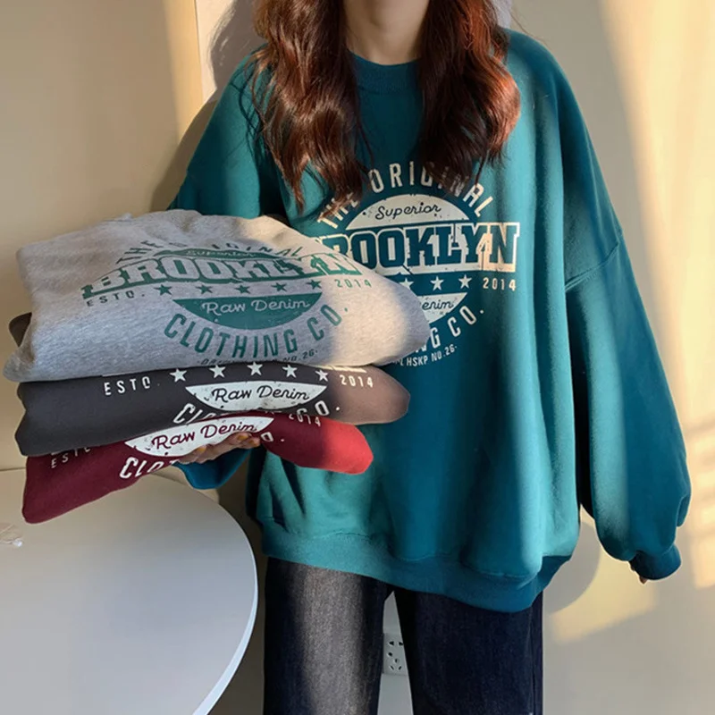 

Thin Sweater for Women 2021 Autumn and Winter Loose and Style Western Style Chic