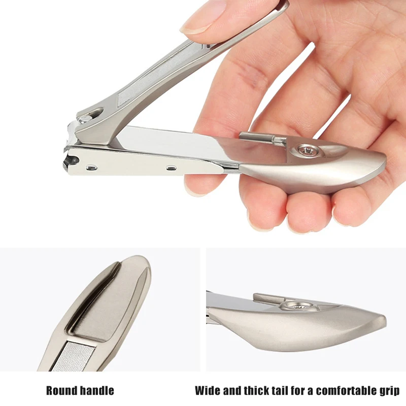 Hot Nail Clippers Durable Clipper Set Anti-splash Fingernail Toenail Nails Cutter Stainless Steel PLD |