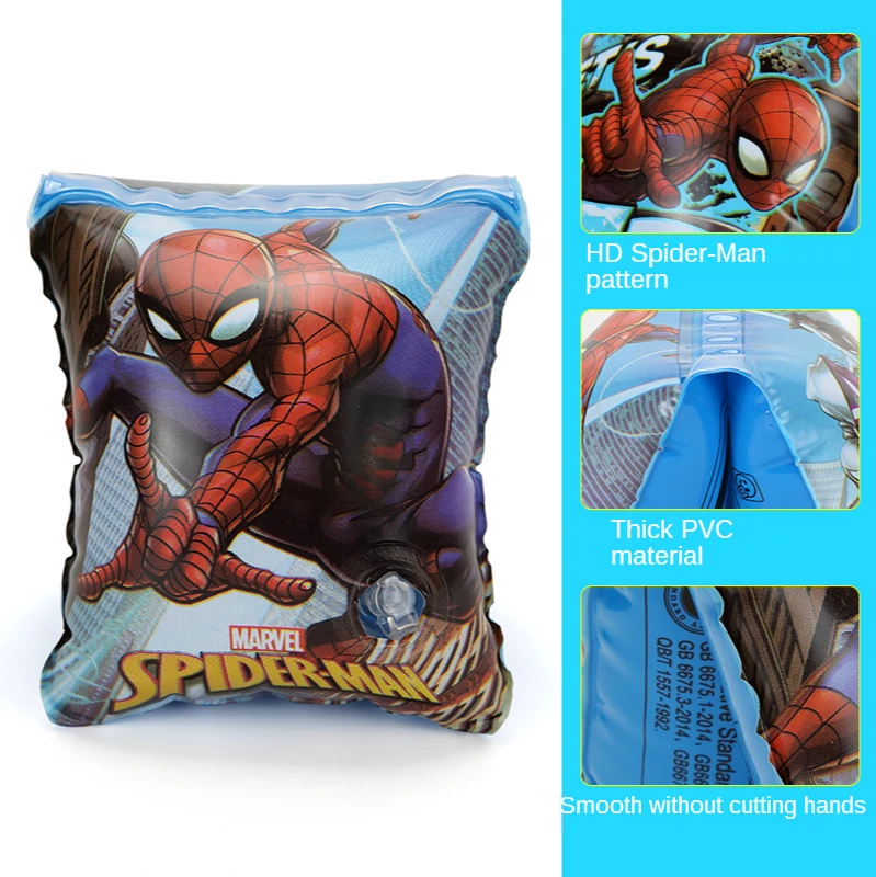 

Disney Cartoon Spiderman Children Arm Ring Boy Cartoon Water Sleeve Swimming Ring Arm Floating Ring Swimming Equipment Set