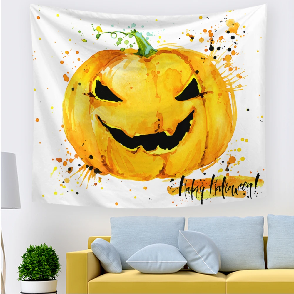 

Hawkalice Halloween Wall Tapestry Wall Hanging Tapestry Hippie With Pumpkins Wall Blanket For Bedroom Living Room DormHome Decor