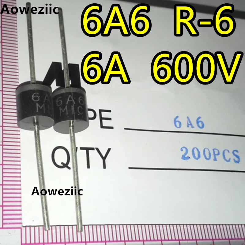 6A05 6A1 6A2 6A4 6A6 6A8 6A10 R-6 Диод выпрямителя 6A 50 в 100 200 400 600 800 1000 В 10A10 10A | Электронные