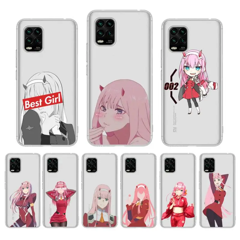 

FHNBLJ Zero Two Darling in the FranXX Anime Phone Case For Redmi Note 5 7A 10 9 8 plus pro 9A K20 for Xiaomi 10Pro 10T 11 Capa