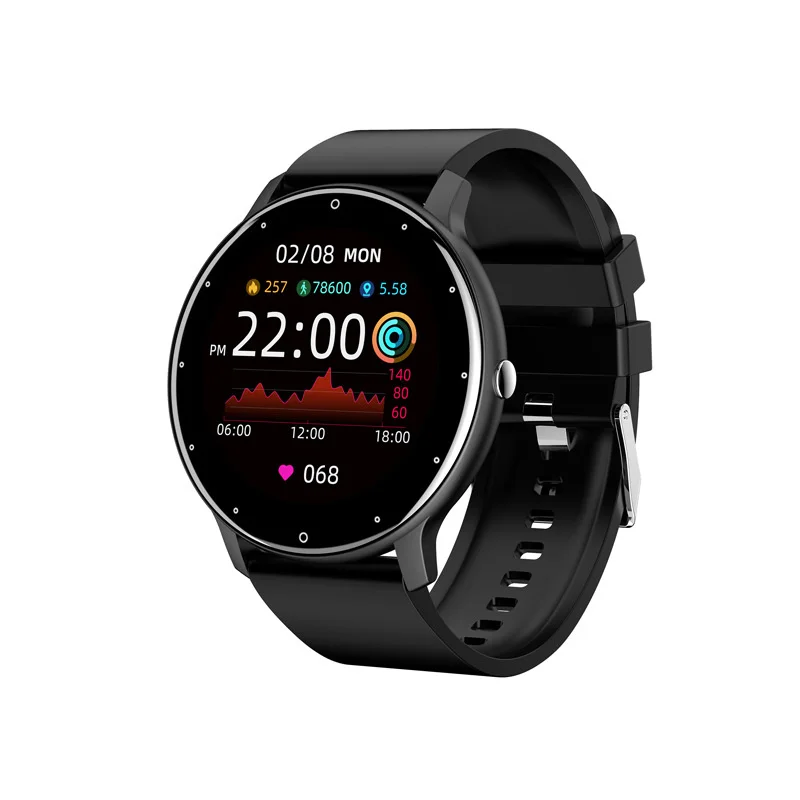 

Zl02 round screen smart Bracelet health housekeeper sports partner weather forecast heart rate blood pressure message reminder