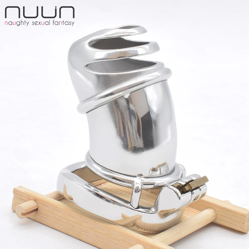 NUUN большое мужское устройство целомудрия металлическая клетка для петуха