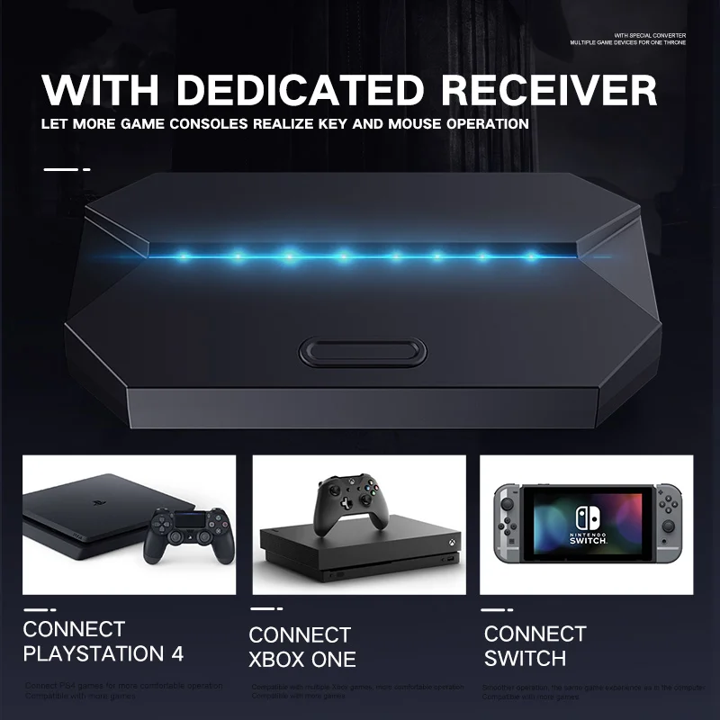 Bluetooth Gaming Converter Keyboard Mouse Adapter Battle Dock Support USB HUB Splitter Throne for IOS Android | Компьютеры и офис