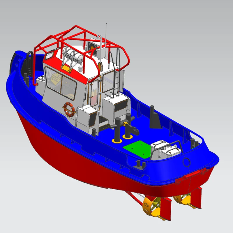 Модель 1/ 48 Supermodel милый буксир с пультом дистанционного управления лодка стан Tug