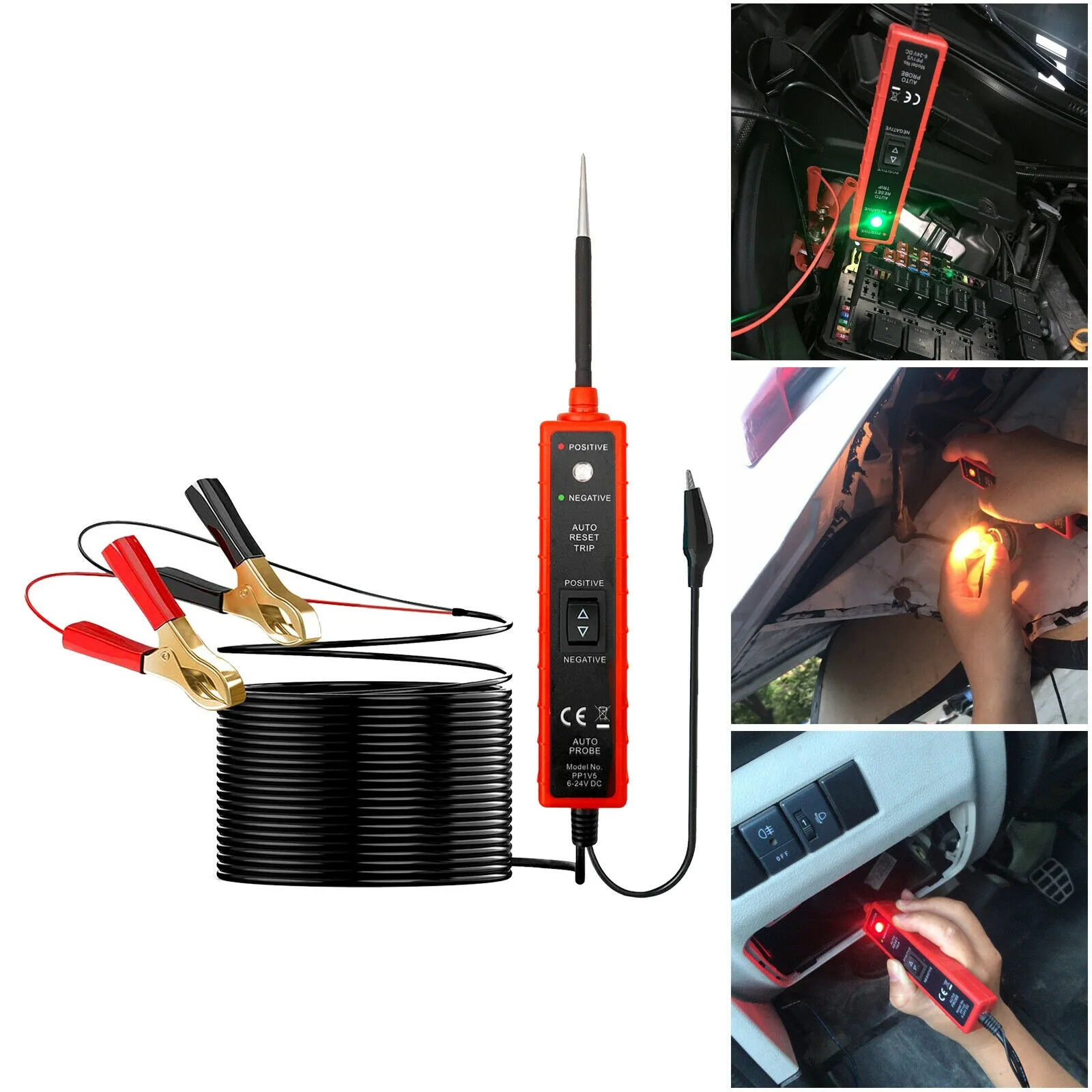 

Car Electrical Circuit Test Pen Self Diagnosis Digital Display Voltage Test Pen Power Probe Pencil Car Diagnostic Tools Detector