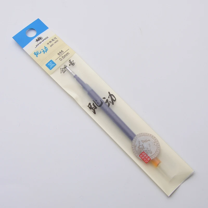 Jinhao 20/упаковка, черные, синие, красные чернила, гелевая заправка, роликовая ручка, чернила, 0,5 мм, ручка для заправки, 0,5 мм, синие, черные, rizheng, набор ручек