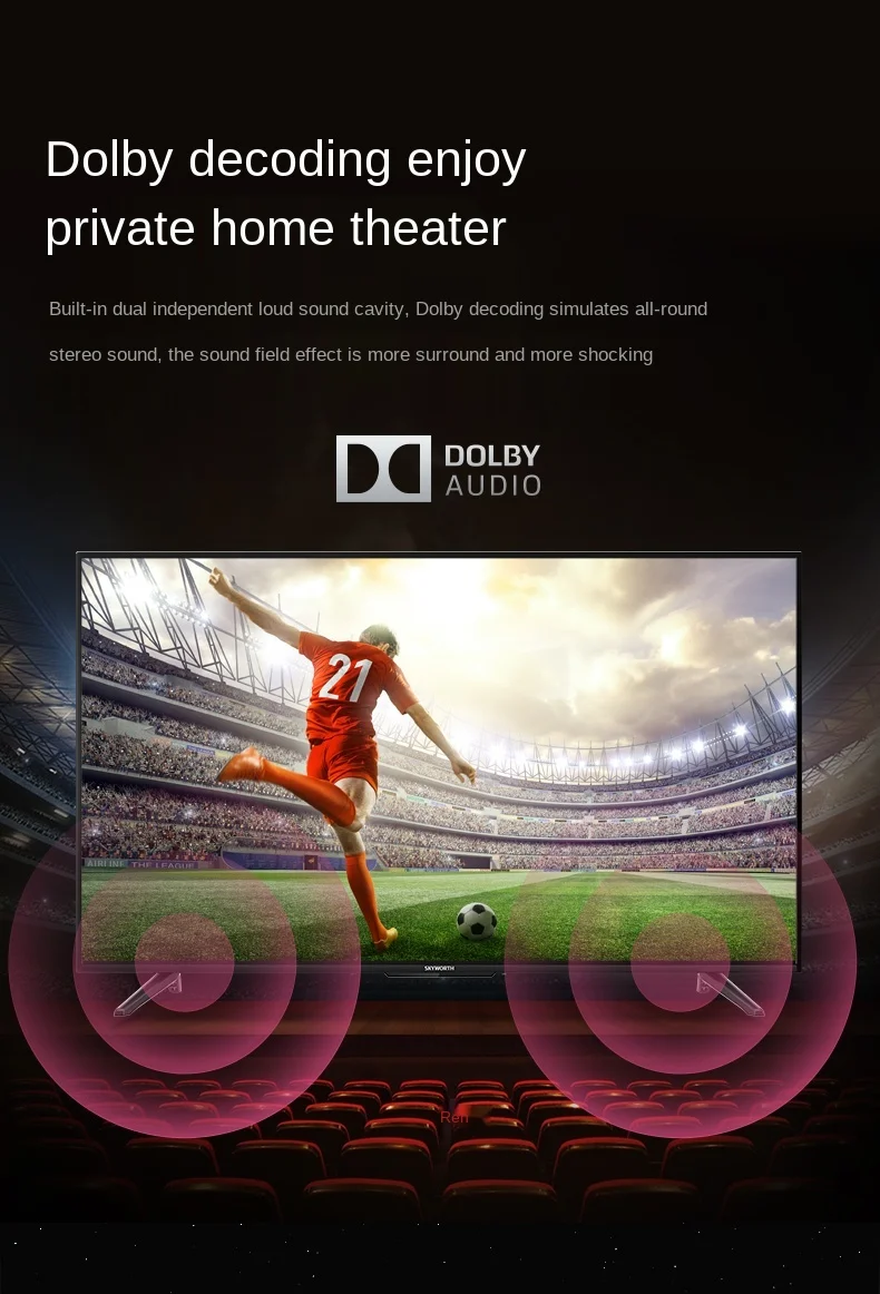 

zq 4T 43 Inch 4K HD Intelligent Network TV Voice Wisdom Full Screen LCD Color TV