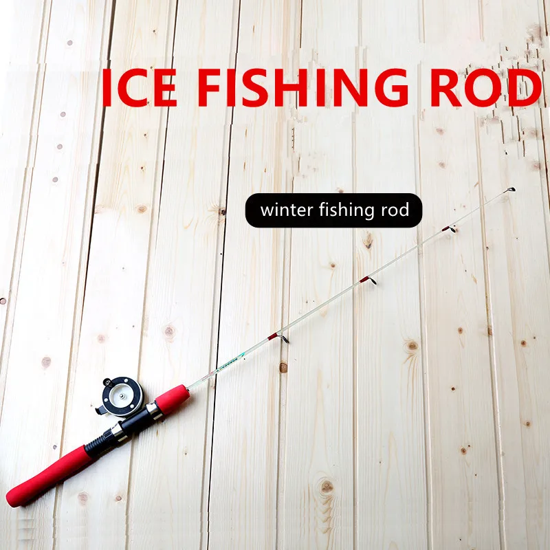 

Ice Fishing Rod Portable Sea Rod Fishing Reel Telescopic Rod For Winter Fishing Rods Pole Winter Outdoor River Ice Fish Tools