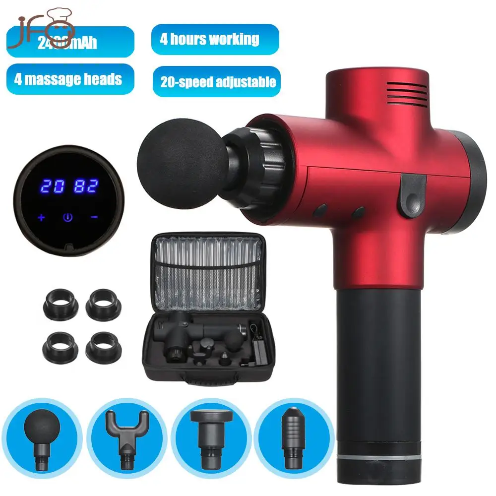 Muscle Massage Gun Deep Tissue Massager Therapy Exercising Pain Relief Body Shaping LED | Дом и сад