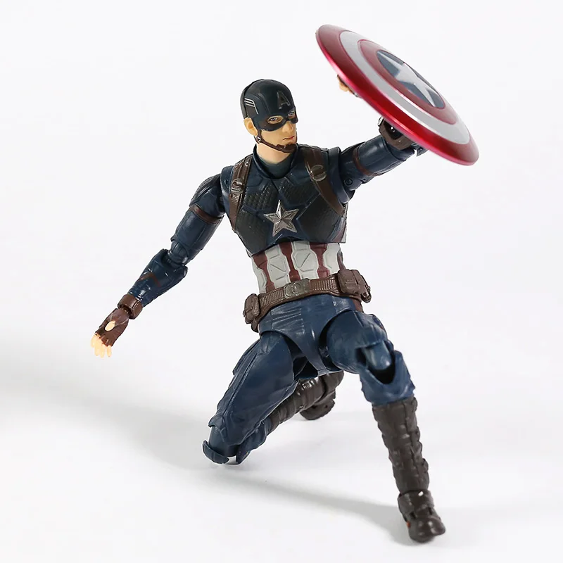 SHF Капитан Америка Мстители Финал ПВХ экшн фигурка Коллекционная модель