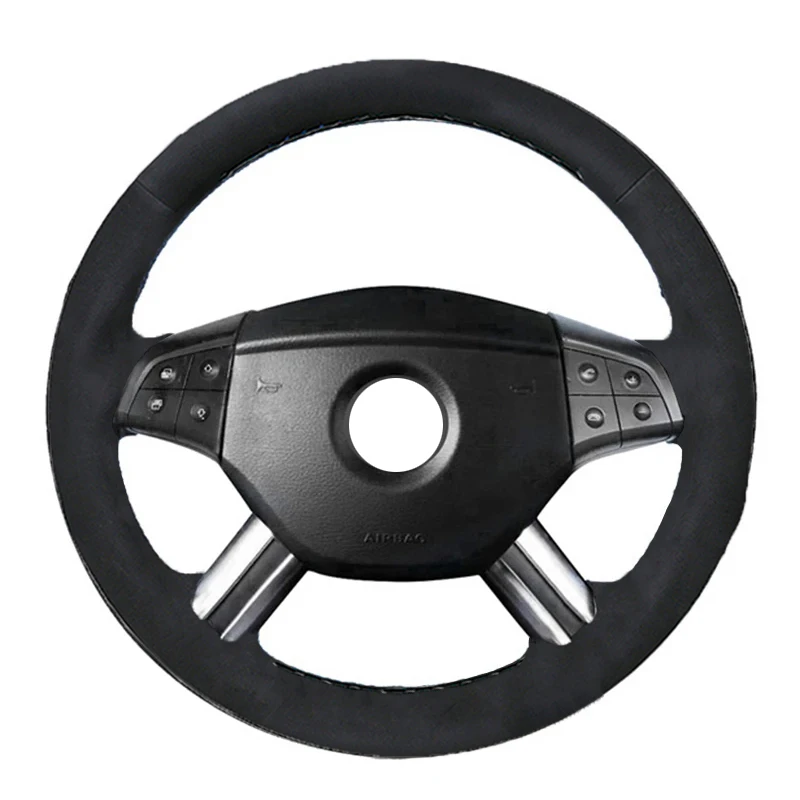 

Alcantara Leather Suede Car Steering Wheel Cover for Mercedes Benz W164 M-Class ML350 ML500 X164 GL-Class GL4