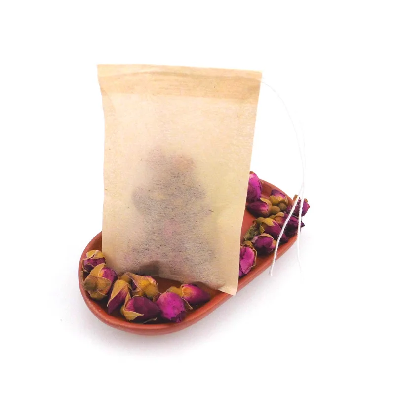 Unibird 100 шт./компл. Чай сумка древесной массы Бумага Infuser шнурок сумки для помочь с