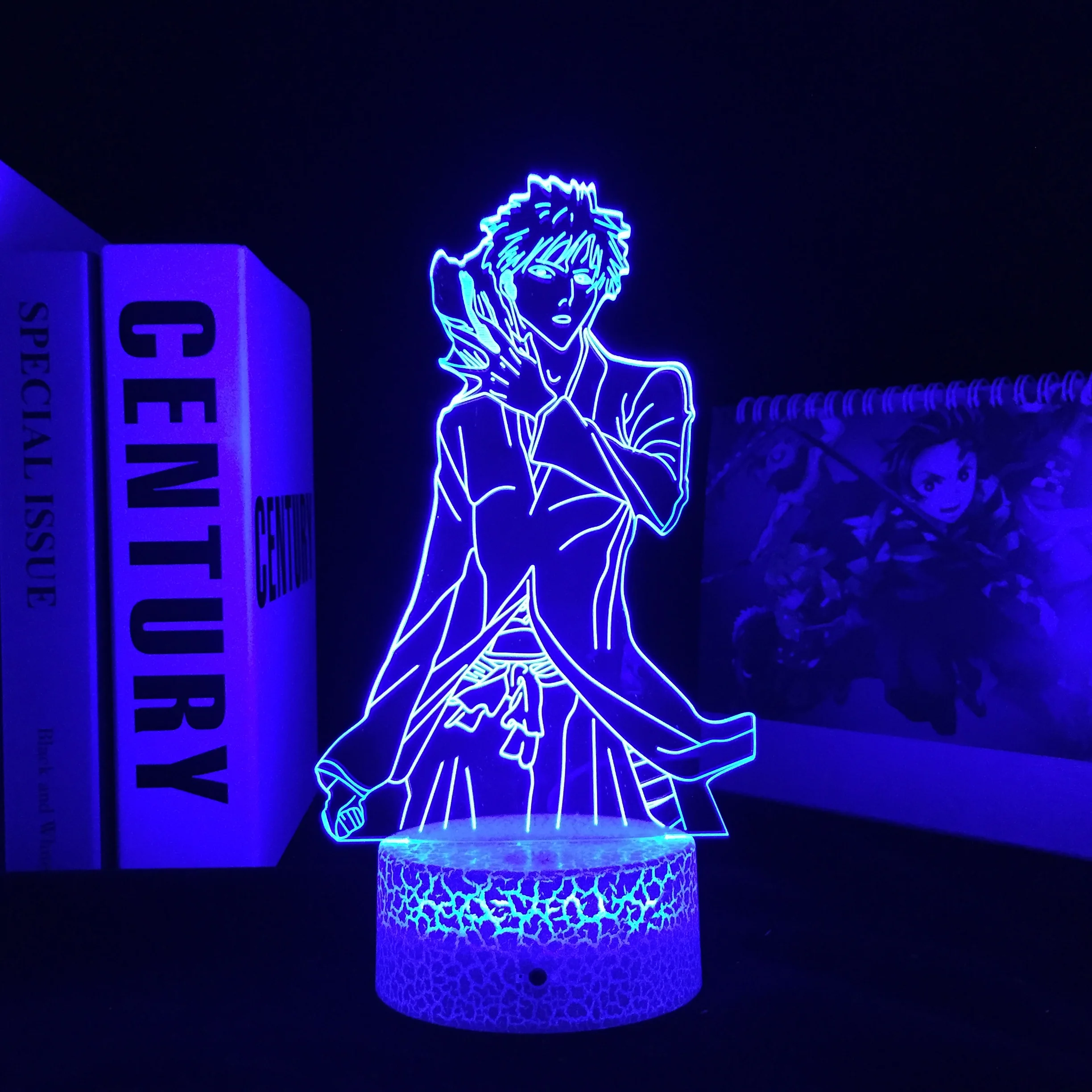 

Ichigo Kurosaki for Cool Birthday Gift Bedroom Decor Nightlight Acrylic LED Night Light Bleach Anime Bleach 3D Lamp Dropshipping