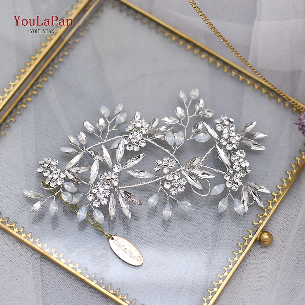 Женский обруч для волос YouLaPan HP78 с опалом со стразами ручной работы аксессуары