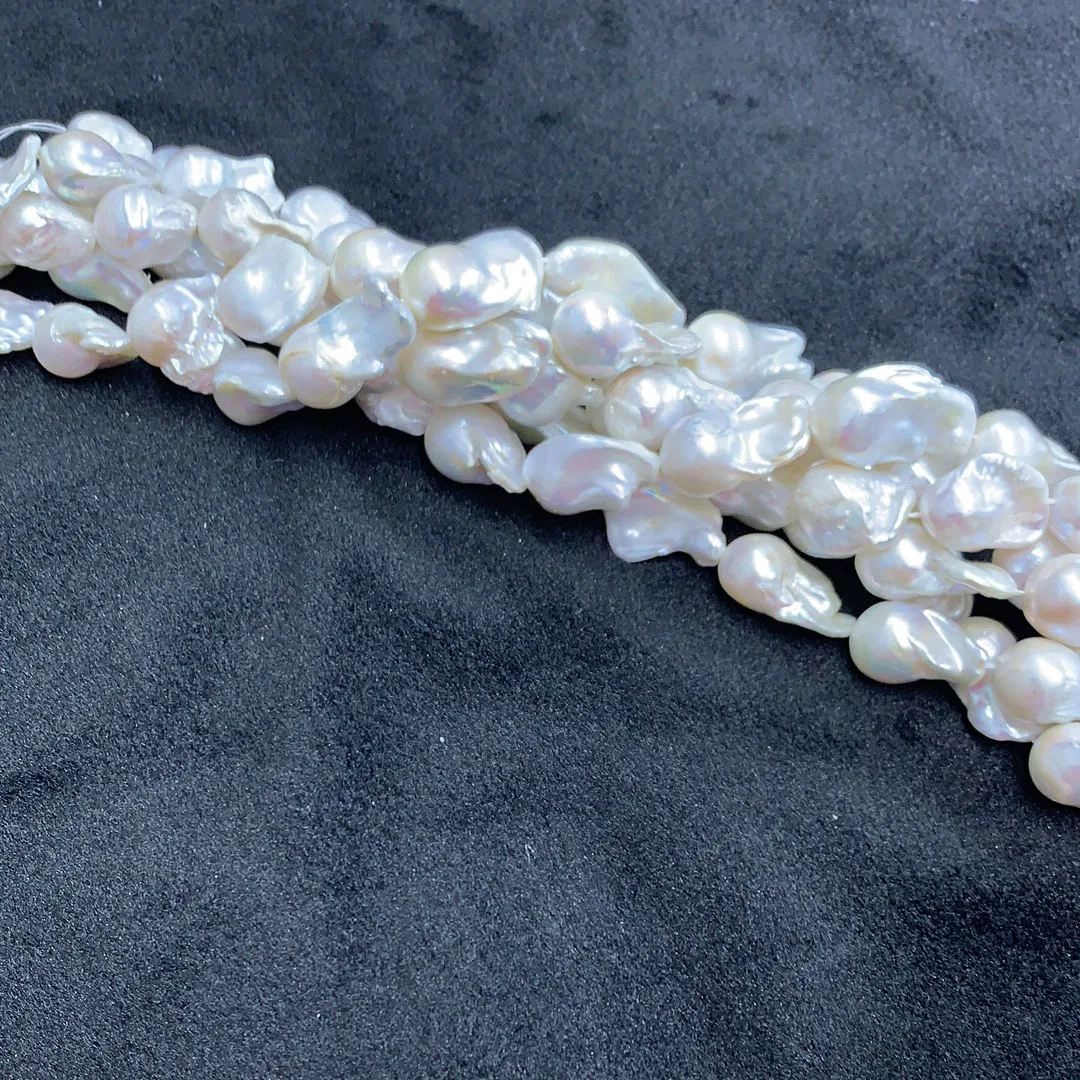 16-23mm Irregular Pearl Beads AAA Flameball Baroque Pearls For Bracelets Jewelry Making Cultured Freshwater Nucleated Pearl