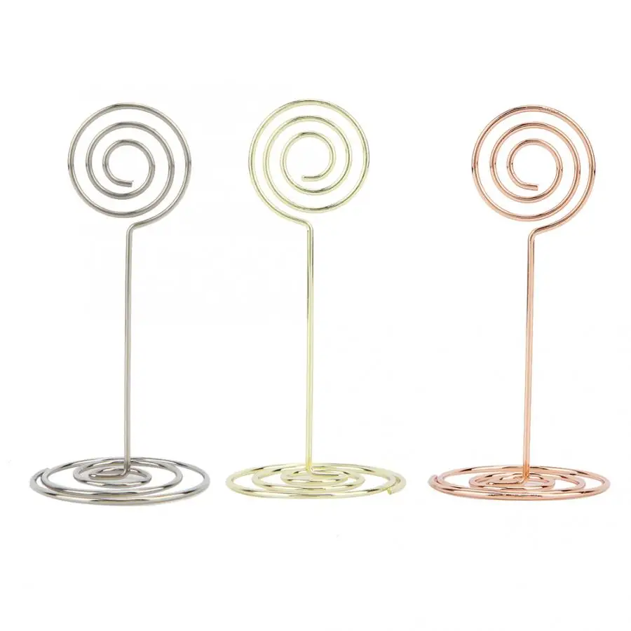 12 шт. круглая форма номер стола зажим для визитных карточек бумага заметок