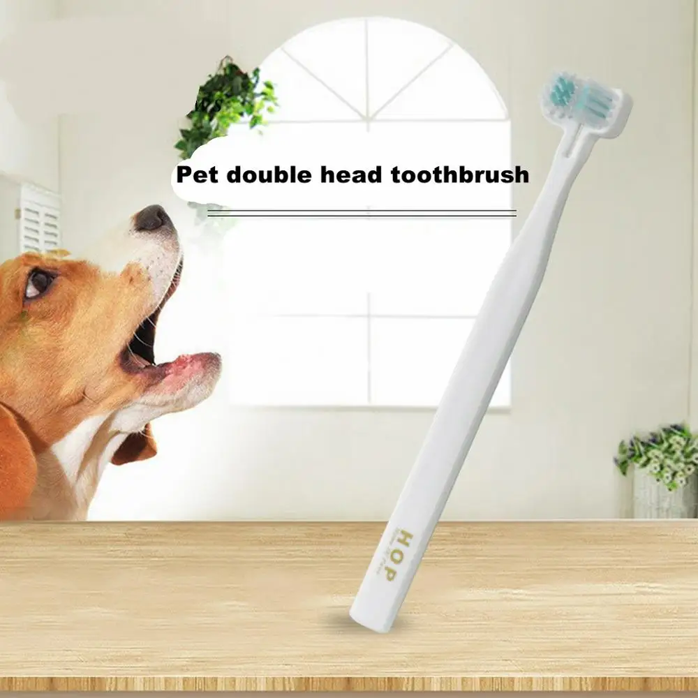 Товары для домашних животных очистка полости рта собак и кошек двойная зубная
