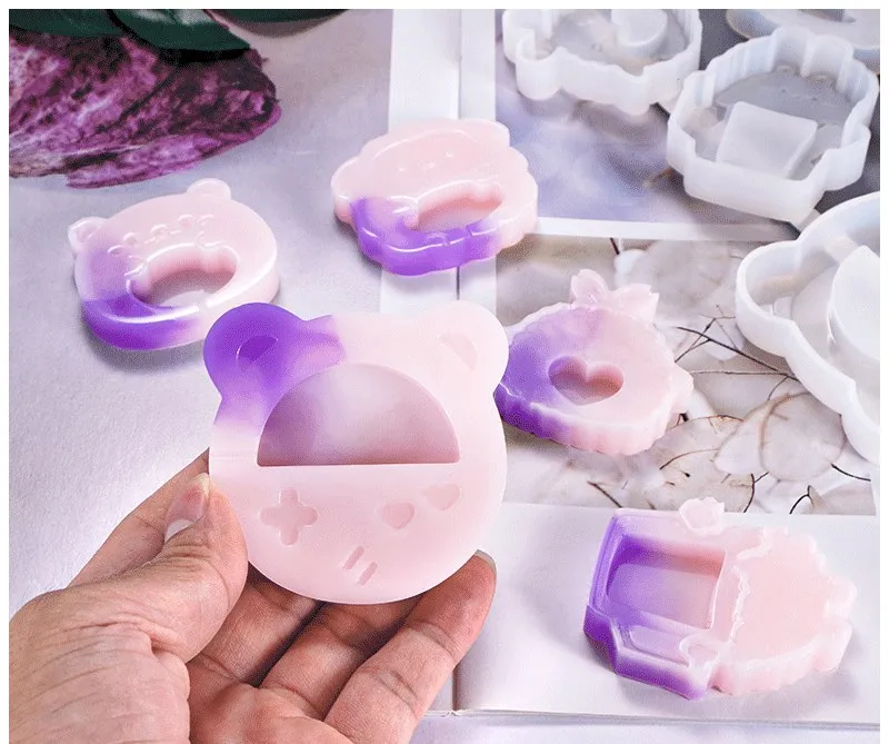 Хрустальные ювелирные изделия силиконовая форма мультфильм цыпленок медведь