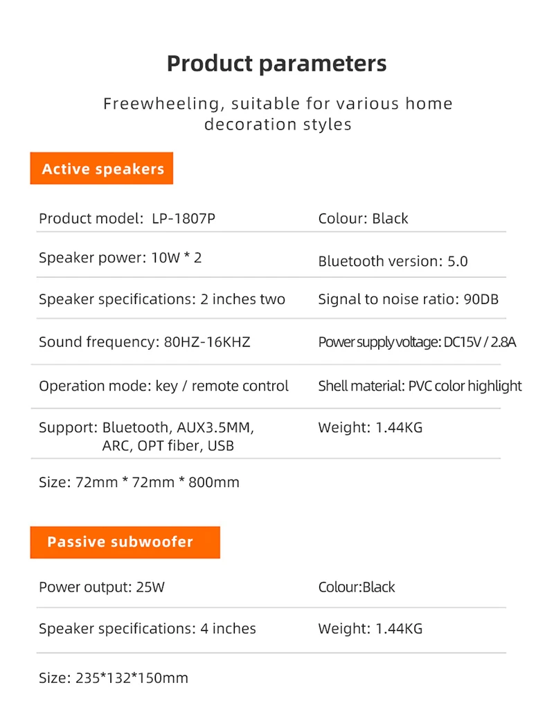 Bluetooth Саундбар динамик для домашнего кинотеатра бас Многофункциональный съемный